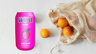 Peach BURPLE Can